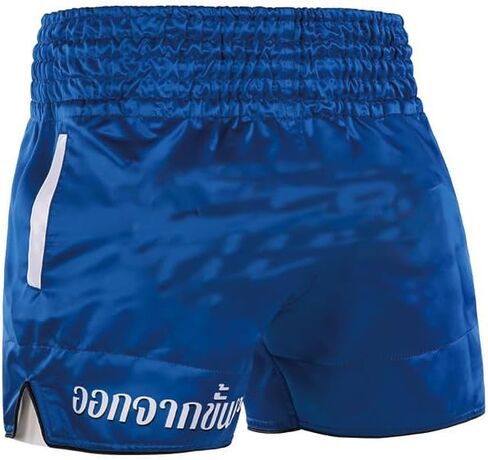 Muay Thai Shorts Kickboxing Shorts Gym Boxing Unisex MMA Shorts Training Workout Trunks with Pocket M in Saudi Arabia