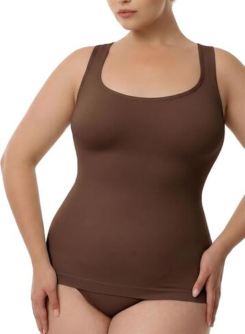 Inno Women's Seamless Shapewear Tummy Control Compression Tank Tops Breathable Body Shaper Camisole in Kuwait