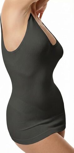 Inno Women's Seamless Shapewear Tummy Control Compression Tank Tops Breathable Body Shaper Camisole in Kuwait