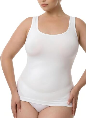 Inno Women's Seamless Shapewear Tummy Control Compression Tank Tops Breathable Body Shaper Camisole in Kuwait