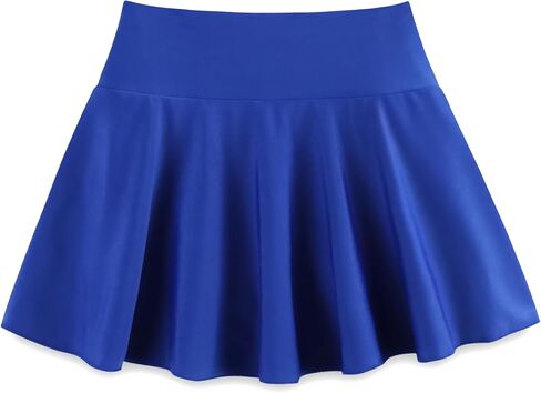 Girl's Tennis Skirts Built in Shorts Athletic Pleated Skirt Flowy Skort with Pockets for Kids 8-18 Years in Saudi Arabia