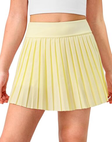 Girls Tennis Skirt with Shorts,Pleated Athletic Skort with Pockets for Golf,Running & School Uniform Skirt in Saudi Arabia