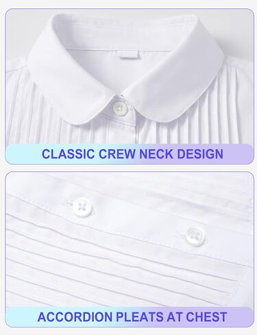Girls Button Down Dress Shirts Kids Summer Short Sleeve Shirts for School Uniform Wedding Party Size 2-20 in Saudi Arabia