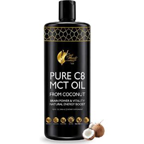 Cocó March N.M.D. Pure C8 MCT Oil from Coconut for Energy, Metabolism & Brain Support, Keto & Fasting Friendly, Gluten-Free, Vegan & Unflavored - Perfect in Coffee, Tea & Smoothies, 32 fl oz in Saudi Arabia