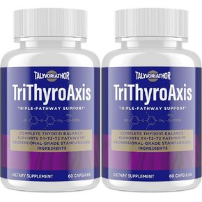 Thyroid Support Supplement for Women & Men – Professional T4, T3, T2 Triple-Pathway – Metabolism & Energy – with L-Tyrosine, Selenium, Ashwagandha & Guggul Extract – Standardized Herbs – 60 Capsules in Saudi Arabia