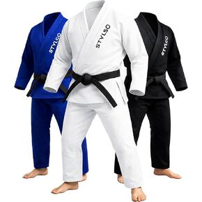 Bjj Gi For Men, Kimono Brazilian Jiu Jitsu Gi with Preshrunk Fabric and Free Belt, IBJJF in Saudi Arabia