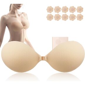 Sticky Adhesive Bra Push Up Strapless Invisible Lift Backless Bra for Women in Saudi Arabia