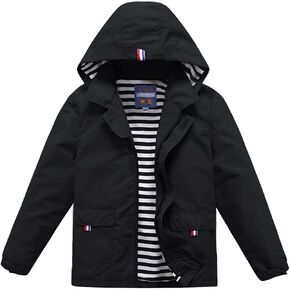 BenBoy Boys Girls Waterproof Rain Jacket Hooded Comfortable Lined Raincoat in Kuwait