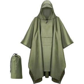 Women Raincoat Kapuzen-Regenmantel Unisex, Poncho mit Tasche, wasserdicht und leicht, ideal für Wandern in Saudi Arabia