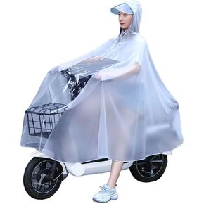 Women Raincoat Einzelner transparenter Regenmantel für Frauen, speziell für Fahrrad, E-Bike, lang und einteilig in Saudi Arabia