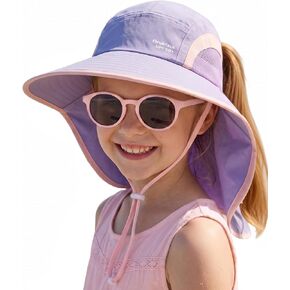 FURTALK Kids Sun Hat with Neck Flap Toddler Beach Bucket UPF 50+ Boys Girls Swim Hat in Kuwait