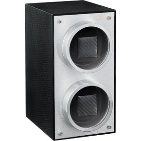 MOZSLY Double Watch Winder for Automatic Watches with Quiet Motor 12 Rotation Mode Setting AC Adapter or Battery Powered Piano Painting in Saudi Arabia