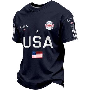250th Anniversary USA Polo Shirts for Men Short Sleeve Cotton Breathable Moisture-Wicking Summer Casual Mens T-Shirt in Kuwait