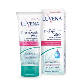 LUVENA Personal Wash - Intimate Wash for Women - Gentle Feminine Wash to Help Moisturize and Resist Odor - pH Balanced, Vitamin E, Paraben Free - Sweet Pea Scented 2pk- (6.76 oz) in Saudi Arabia