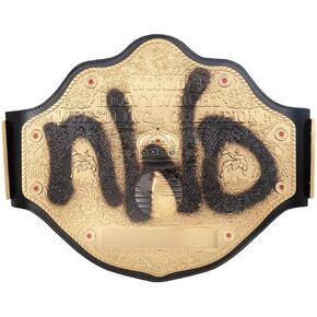 Generic NWO Spray Paint نسخة طبق الأصل لحزام بطولة WCW، حزام بطولة العالم للوزن الثقيل - مقاس البالغين، أسود in Kuwait