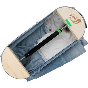 Tang's Heavy Duty Pant Stretcher for Jeans, Adjustable Waistband Stretcher 30 to 59 Inches, Solid Wood and Aluminum Alloy Waist Expander for Men and Women, Pants, Shorts and Skirts in Saudi Arabia