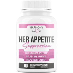 Her Appetite Suppression - Supports GLP-1 Related Metabolic Pathways, Promotes Weight Loss for Women, Helps Control Appetite/Cravings & Promotes Energy | 3rd Party Tested Supplement - 60 Capsules in Saudi Arabia