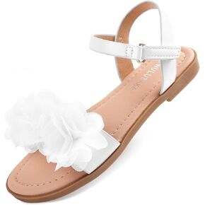 Flower Sandals for Girls Toddler Dress Sandals with Buckle Strap Open Toe Summer Shoes for Flower Girl Wedding Party Toddler Girl Sandals in Kuwait