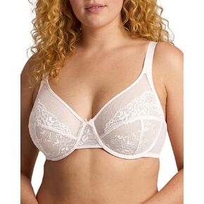 As Fairy 1mm Thin Lace Minimizer Bras for Women Full Coverage Lace Underwire Unlined Supportive Bra for Large Bust in Kuwait