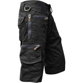 3/4 Outdoor Hiking Shorts for Men Multi Pockets Military Shorts Tactical Cargo Capris Pants in Kuwait