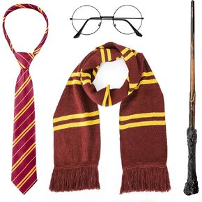 Halloween Costume Accessories Set with Tie, Scarf, Glasses and Wand for Kids Boys Adults Girls Halloween Cosplay Dress-up Party in Saudi Arabia