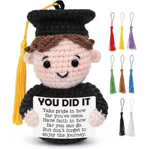 Graduation Gifts for Him Son Boyfriend Male Classmate, Crochet Mini Inspirational College High School Grad Gift from Parents, Class of 2026, Graduate Gift for Men Fiends- You Did It in Saudi Arabia