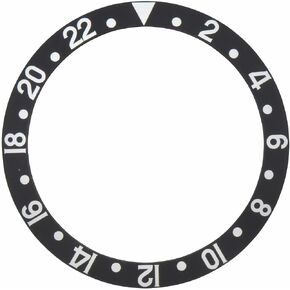 Ewatchparts Bezel Insert Vintage Compatible With Rolex GMT Fat Font 16700 16710 16713 16718 16760 Black in Kuwait