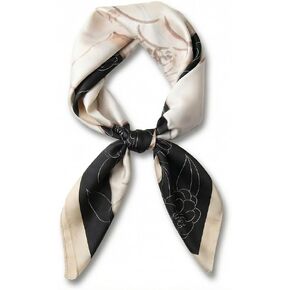 corciova Women’s Square Scarf 27.5 in (70 x 70 cm), Satin-Feel Polyester, Lightweight Fashion Scarf for Hair, Neck and Bag in Kuwait