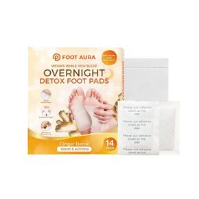 FootAura Ginger Overnight Foot Patches – Ginger Extract Foot Pads for a Warming, Comfortable Overnight Foot Experience – 14 Count in Saudi Arabia