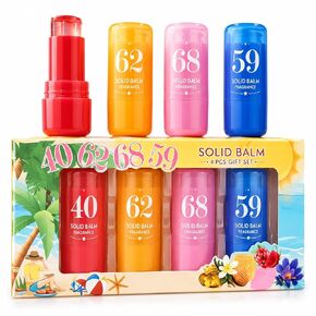 Jelly Perfume Balm Stick, Solid Perfume Balm 5 g (4 scent options（5g+5g+5g+5g）) (4 Scent Options) in Kuwait