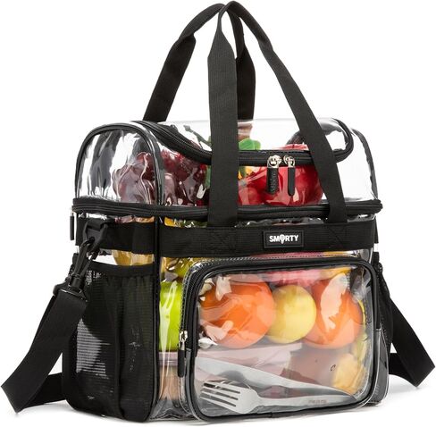 Clear Tote Bag, Clear Bag for Stadium Events Lunch Bag with Reinforced Straps for Sport Fan, Events, Travel in Saudi Arabia