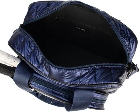 lemonbella Women’s Pickleball Tote Bag, Quilted Puffer Sports Tote, Racquet & Gear Carry Bag, Bella Pickleball Collection (Sapphire Slam) in Saudi Arabia