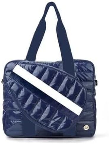 lemonbella Women’s Pickleball Tote Bag, Quilted Puffer Sports Tote, Racquet & Gear Carry Bag, Bella Pickleball Collection (Sapphire Slam) in Saudi Arabia