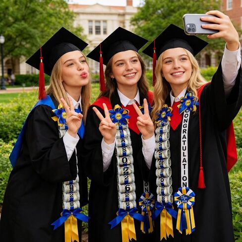 Meetory Graduation Lei - نقود التخرج فئة 2026، هدايا التخرج لإكسسوارات التخرج، مستلزمات حفلات التخرج، الرجال والنساء in Kuwait