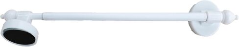 Heavy Duty Magnetic Curtain Rod 1/2 Inch Diameter 18-28 White No Tools Required in Saudi Arabia