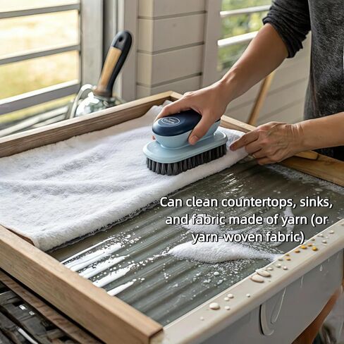 Laundry Brush, Shoe Brush, Used for Cleaning Stains, Floor Tiles, Kitchen, Carpet, Household Cleaning, Etc. Easy to Hold Set of 2 Pieces in Saudi Arabia