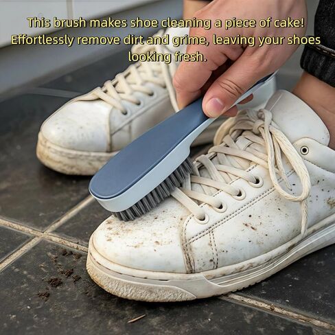 Laundry Brush, Shoe Brush, Used for Cleaning Stains, Floor Tiles, Kitchen, Carpet, Household Cleaning, Etc. Easy to Hold Set of 2 Pieces in Saudi Arabia