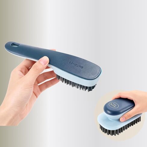 Laundry Brush, Shoe Brush, Used for Cleaning Stains, Floor Tiles, Kitchen, Carpet, Household Cleaning, Etc. Easy to Hold Set of 2 Pieces in Saudi Arabia
