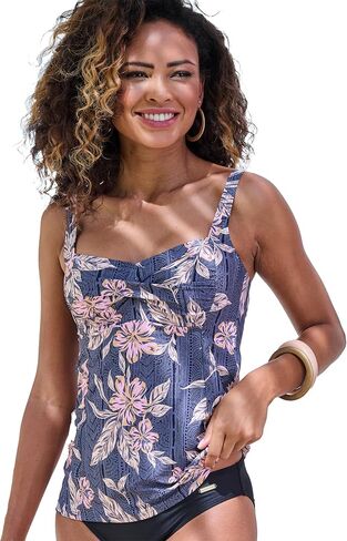 LASCANA Women’s Mix Print Underwire Tankini Top – Stylish Swimwear with Support in Kuwait