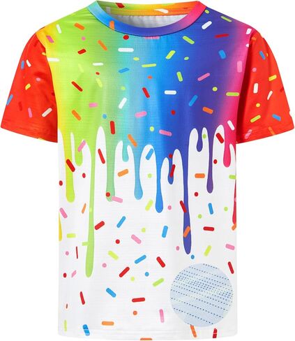Lovekider Boys Neon Mesh Athletic Shirt Dry Fit Lightweight T-Shirt Youth Moisture-Wicking Basketball Soccer Jersey 7-14Y in Saudi Arabia