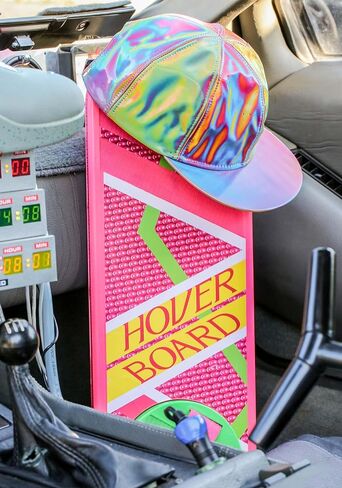 أزياء ممتعة العودة إلى المستقبل Hoverboard 1:1 نسخة طبق الأصل من الدعامة مع تفاصيل ملصق أصلي وحزام in Kuwait