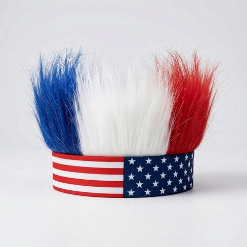 USA 250th Anniversary Merchandise,4th of July Costume Accessories Headband,Red White and Blue Patriotic American Flag Hat Headwear,with for Soccer Team, World Cup, Party in Saudi Arabia