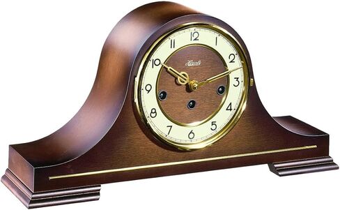 Hermle Tambour Mechanical Mantle Clock in Walnut and Westminster Chime 21092-030340 in Saudi Arabia