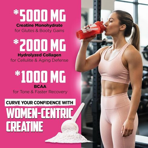 Old School Labs Creatine for Women – Post-Workout Supplement with 5000mg Creatine Monohydrate Powder, 2000mg Collagen & BCAA 2:1:1 for Strength Support & Recovery – Unflavored - 8.57 Ounce (Pack of 1) in Saudi Arabia