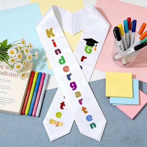 Kindergarten Preschool Graduation Sash,Unisex Kindergarten Preschool Graduation Stole Class of 2026 Graduation Gift in Saudi Arabia