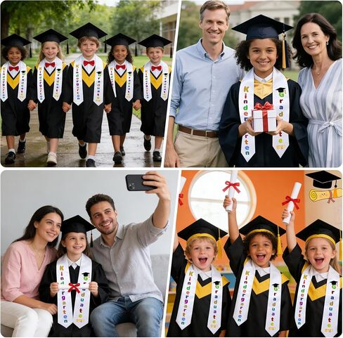 Kindergarten Preschool Graduation Sash,Unisex Kindergarten Preschool Graduation Stole Class of 2026 Graduation Gift in Saudi Arabia
