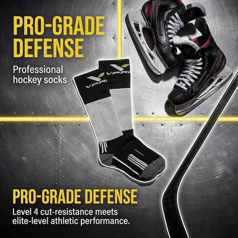 VPRO Cut Resistant Hockey Socks, Performance Protection, Moisture-Wicking in Saudi Arabia