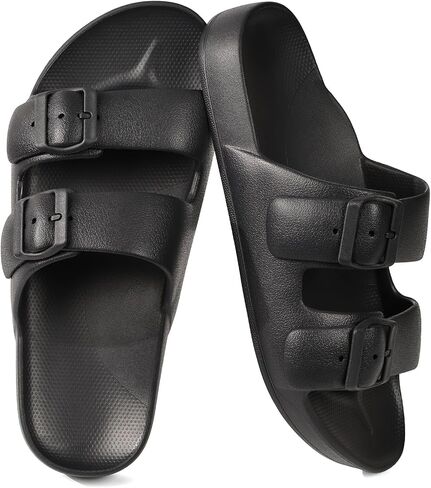 Women's Sandals with Arch Support Lightweight EVA Comfortable Slides Summer Beach Sandals with Adjustable Buckle in Saudi Arabia