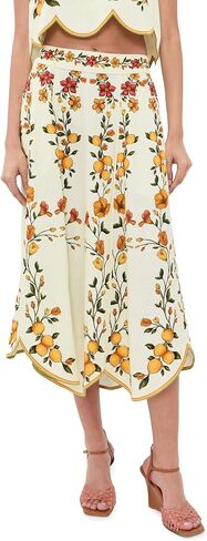FARM Rio Women's Scalloped Midi Skirt in Saudi Arabia