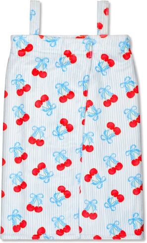 iscream Big Girls' Silky Soft Plush Spa Wrap for Home, Travel, Summer Camp - Pretty in Print Collection in Kuwait